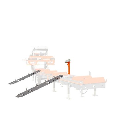PSM27 Log Ramp System: 70'' Ramps, 2-Speed Winch, Mast, 3800lb