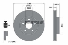 2x Textar 92077400 Bremsscheibe für TOYOTA
