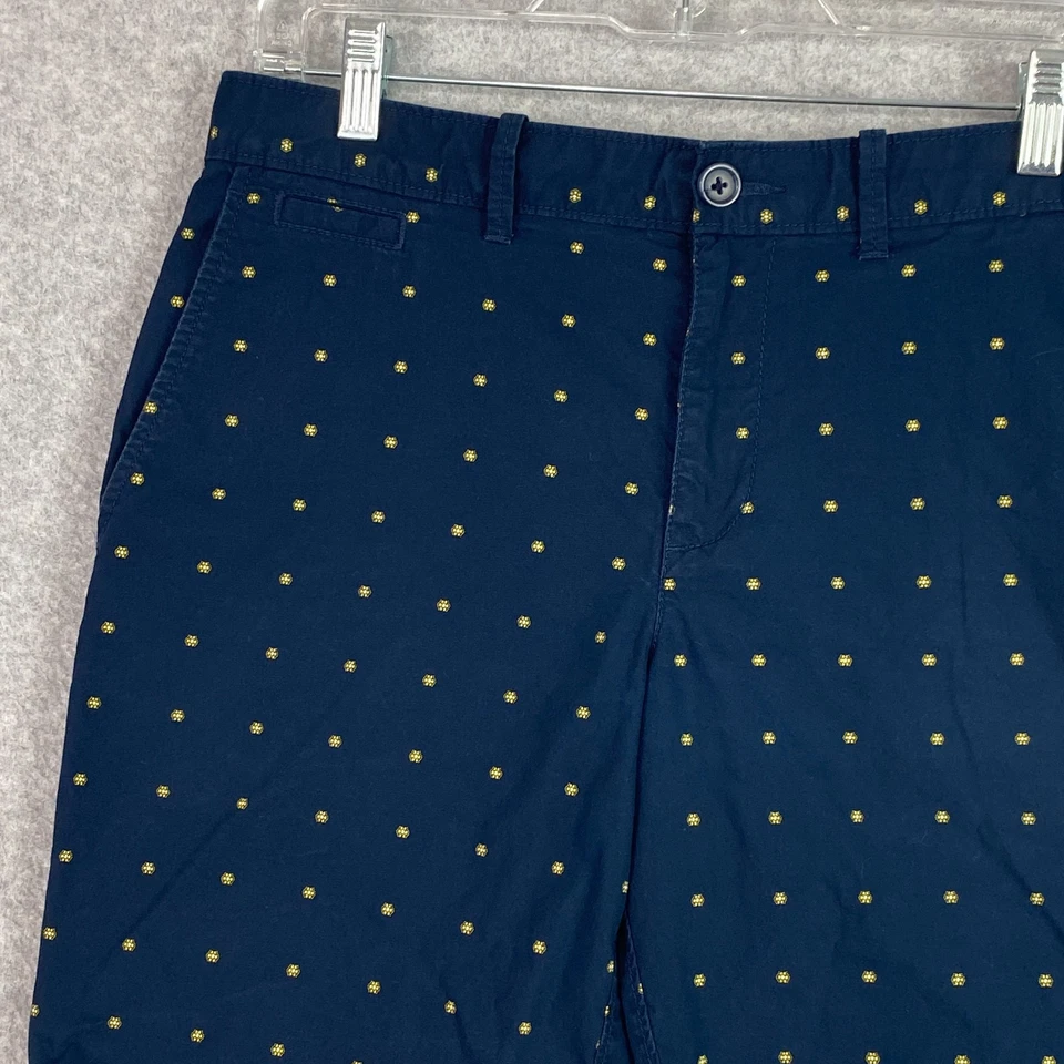 Шорты мужские Penguin By Munsingwear 30 темно-синие золотистые с цветочным узором плоские спереди китайские - Изображение 3 из 4