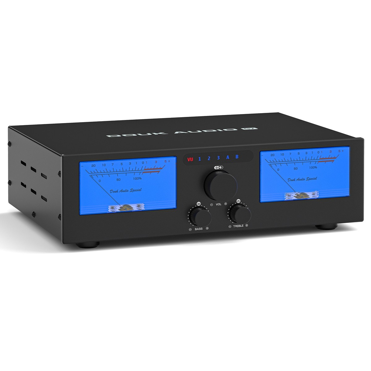 Douk Audio G7 2/4-Channel Digital Amplifier Speaker Selector w/ VU
