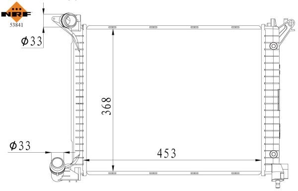 NRF 53841 Kühler für Motorkühlung Motorkühler Autokühler Kühler für Mini - Bild 3