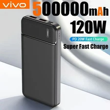 50000mAh 120W Power Bank Super Fast Charging Devices iPhone Cells Videos Gift