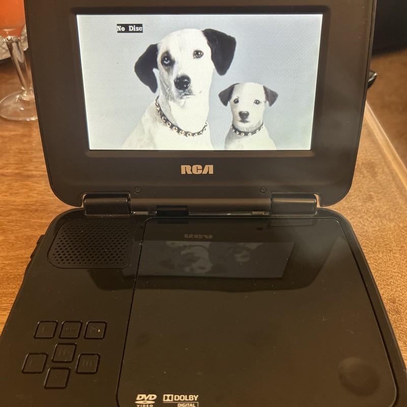 RCA DRC99371EB Black 7 Inch Screen Dolby Digital Portable DVD Player For Parts