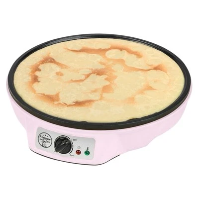 Bestron Crepesmaker-Maschine Rosa ASW602 1000W Crepes elektrisch Ø 30cm Retro