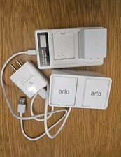   Arlo Pro 2 Battery Charger Bundle 3x A-1 Rechargeable Batteries Dual LCD Dock