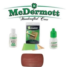 Brand New McDermott Pool Cue Stick Shaft Performance Maintenance Cleaning Kit