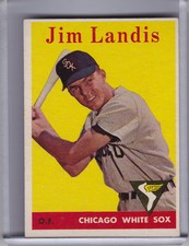 1958 TOPPS #108 JIM LANDIS CHICAGO WHITE SOX B