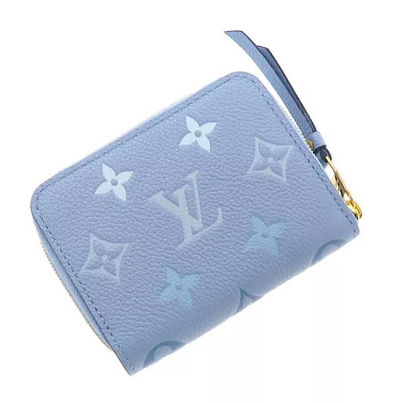 Louis Vuitton Summer Blue Monogram Empreinte Leather By the Pool Zippy Coin  Purse - Yoogi's Closet