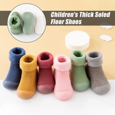 Baby Boy Girls Slipper Socks Kids Winter Toddler Anti-slip Sock Floor Shoes Warm