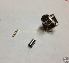 N Female Flange Crimp RF Cable Connector for RG58 LMR195 RG142 RG400 USA