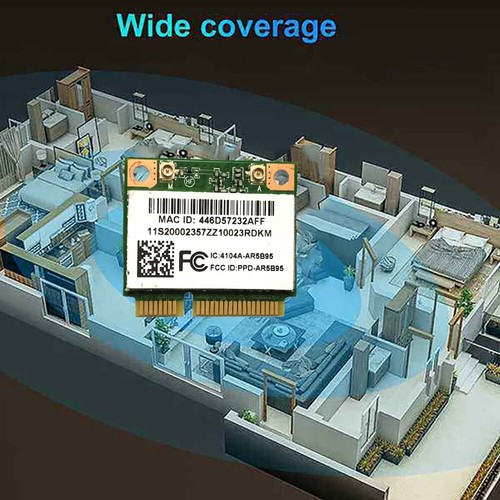 Atheros AR5B95 AR9285 Card 2.4G 150Mbps PCI-E Half-Height Built-in Card8160 - Picture 9 of 10
