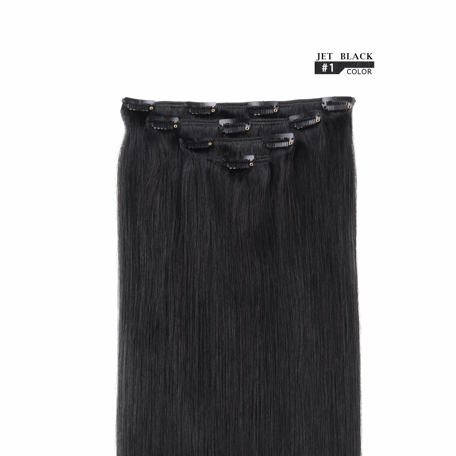 12- 26inch Clip In Hair Extensions Remy Human Hair Extensions for Women 50g 4pcs - Picture 29 of 38