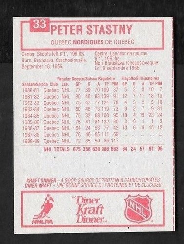 1989-90 KRAFT DINNER ROCK 'O' RAMA PANEL & SINGLE NHL HOCKEY 1-64 SEE LIST - Picture 108 of 179
