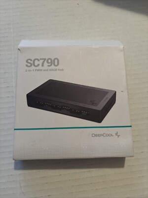 DeepCool SC790 ARGB Hub 2in1 4-PIN PWM & ARGB Fan Hub 6-Port 5v-3pin Aura SYNC