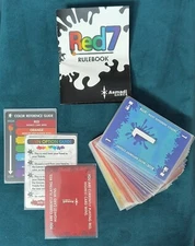 Sleeved Red7 Card Game Asmadi Games In Red Ultra-Pro Deck Box Complete