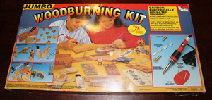 Vintage THE JUMBO WOOD BURNING SET NO. 7770 NSI Natural Science 1983 Ages 13 & U