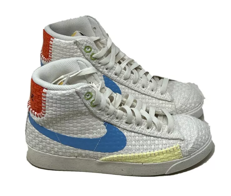 Nike blazer white and blue shop
