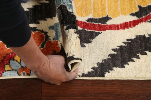 All-Over Art & Craft Oriental Runner Rug 2' 7" x 8' 0" Wool Hand-made Carpet - Picture 18 of 20