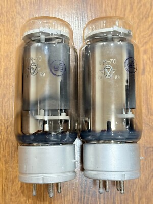 2x Rarest Vintage GM70 /GM-70/ RSA 845 HI-END Power Triode (New, Nos, Otk) 1969