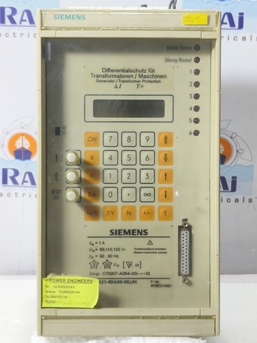 Relais De Protection De Comparaison Siemens 7UT5121-4DA00-0B/JH ...
