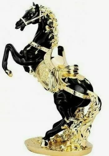Caballo de porcelana estilo italiano con adorno de potro hecho a mano estatua de animal de cerámica - Imagen 4 de 4