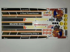 TAMIYA CLOD BUSTER DECAL SHEET-R/C MODEL  1/10-DIE CUT-Matte Finish REPRODUCTION