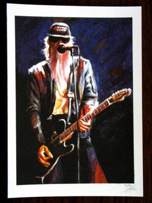Art Print Graphic MUSIC LEGENDS Picture Hand Signed, Limited, Numbered
