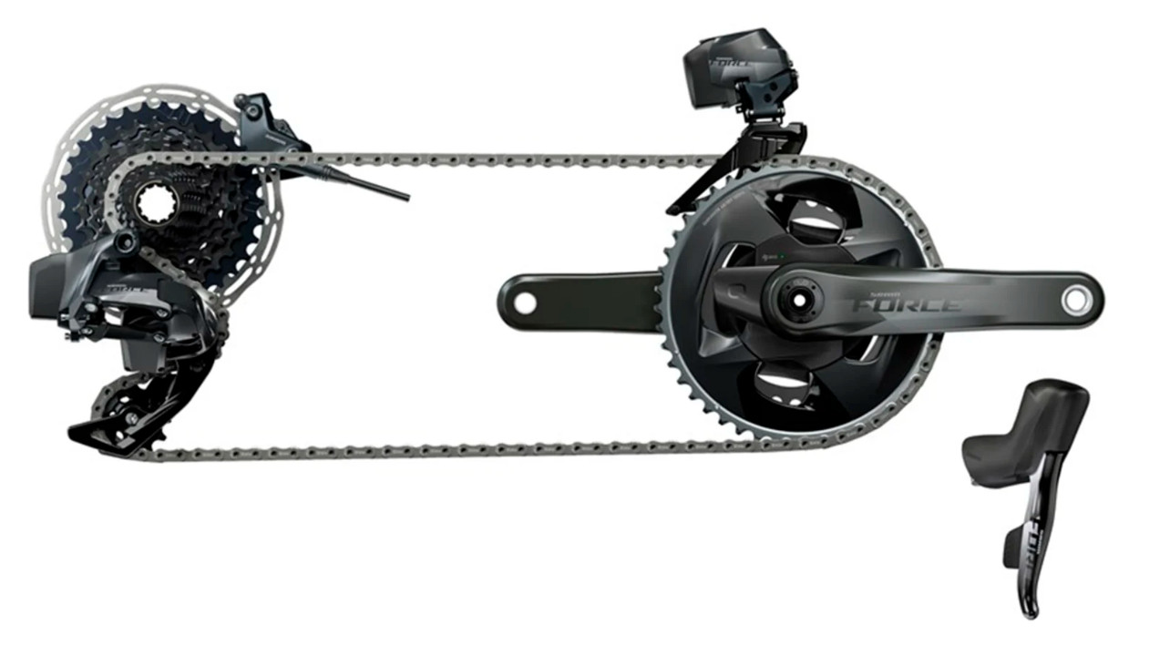 Power Meter Force Etap Groupset SRAM Force E1 AXS XPLR Power Meter