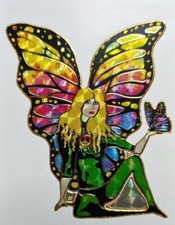 Concert Hippie Acid Tie Dye Angel Butterfly Fairy Prism Sticker Band Groupie 420