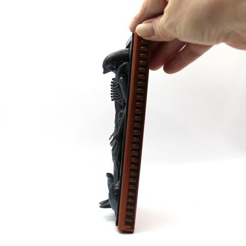 HR Giger Alien Original 1979 METALLIC STEEL Finish 3D Xenomorph Wall