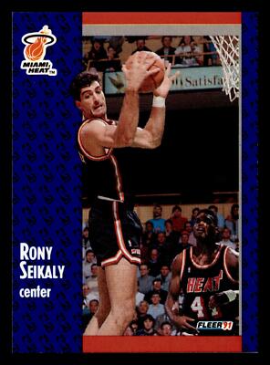 Rony Seikaly 1991-92 Fleer #112 Miami Heat NM-MINT
