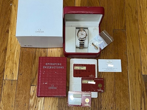 Omega Seamaster 150M Steel / Red Gold 36.2mm White Dial Bracelet with Box Papers - Picture 11 of 11