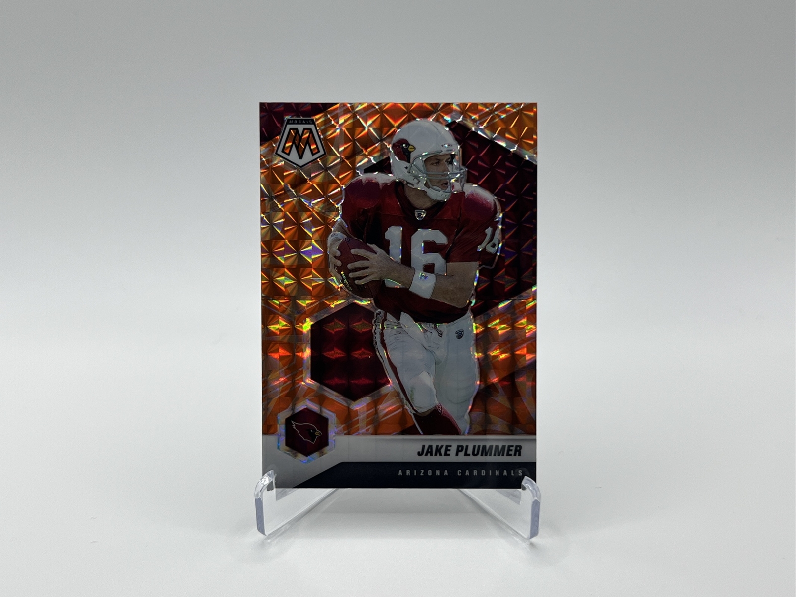 2021 Panini Mosaic Jake Plummer Orange Reactive Mosaic Prizm Cardinals #34