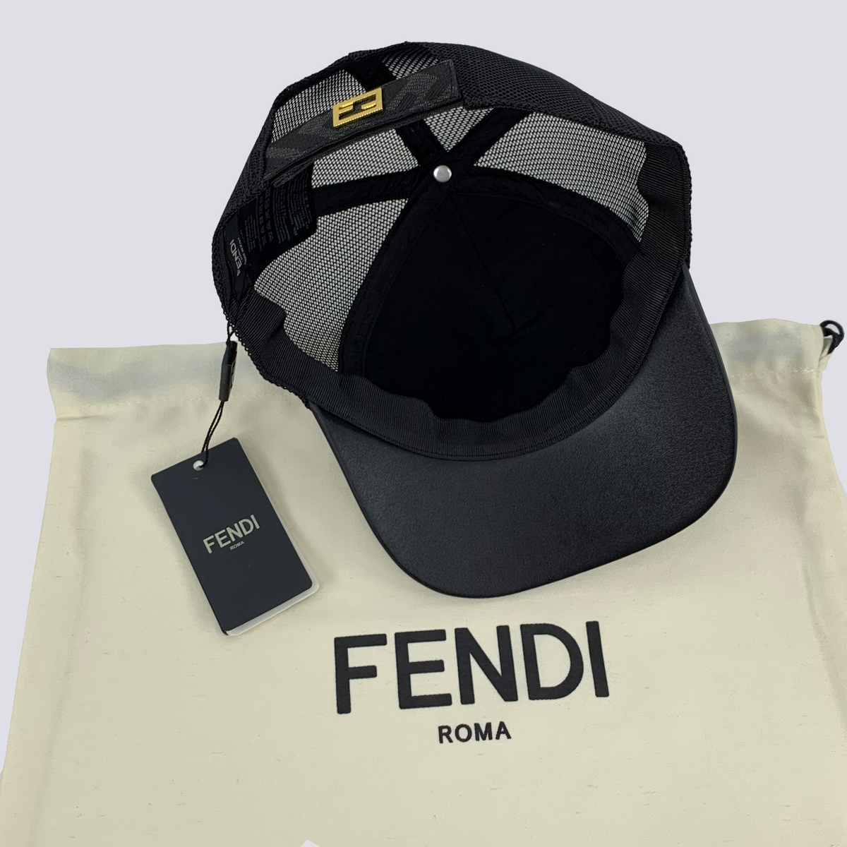 NWT Fendi Zucca FF Jacquard Monogram Baseball Trucker Cap NWT Fendi Zucca FF Jacquard Monogram Baseball Trucker Cap