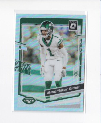 AHMAD GARDNER 2023 DONRUSS OPTIC FOOTBALL SILVER PRIZM PARALLEL