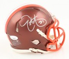 Eric Metcalf Signed Cleveland Browns Flash Alternate Speed Mini Helmet (JSA COA) — photo 1