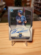 2023 Bowman Chrome Hayden Dunhurst Prospect Auto Autograph #CPA-HD Royals