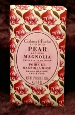 Crabtree & Evelyn Triple Milled Soap- Pear and Pink Magnolia