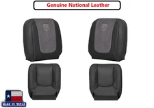 2004 2005 For Dodge Ram 1500 2500 SLT Laramie Dark Gray Leather Seat Covers