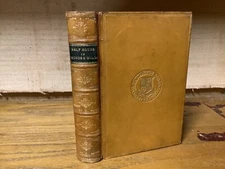 1899 Half Hours In Woods And Wilds - Langton Grammer School Prize Binding