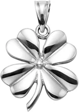 Wildthings Ltd. Sterling Silver 4 Leaf Clover Pendant