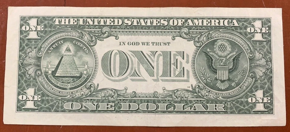 1943 July 1 or 1943  7 Jan Birthday Note One Dollar Bill 2017A  G 1943-07-01-F - Image 3 of 3