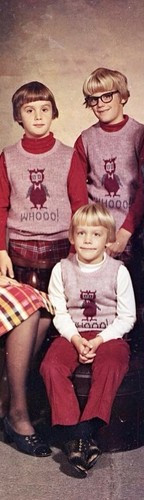 Vtg Brent Sweatshirt 50`60's Chi Omega FADED REDCreepy Owl Secret Society Kids S - Picture 11 of 11