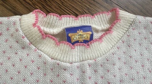 RARE Vintage Cinderella sweater w/matching skirt Size 4T Valentine’s Day outfit? - Picture 5 of 9