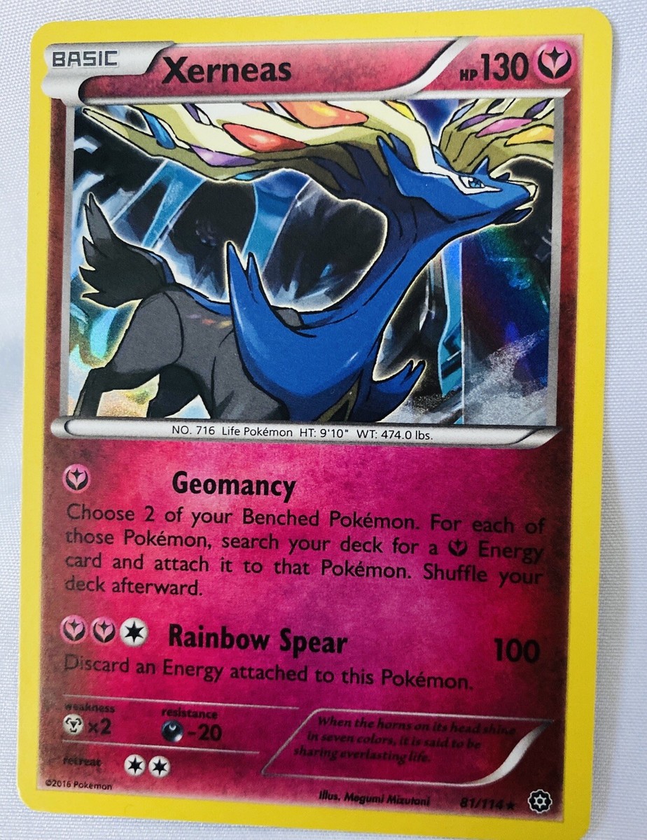 xerneas pokemon card ebay 2014 XY Base Set 146/146 EX – Hill Valley Collectables shuffle your deck Pokemon TCG Xerneas 96/146 XY