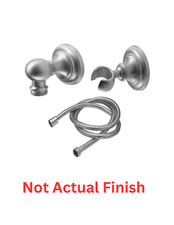 California Faucets 9125-48-SB Concave Handshower Kit Wall-Mount SATIN BRASS PVD