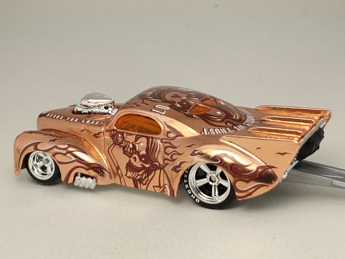 RARE 2007 Hot Wheels Dream Halloween CAAF 1941 Willys Real Riders