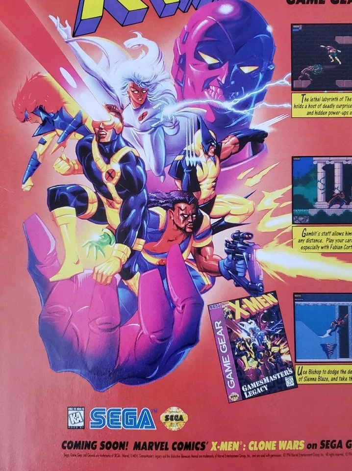 X-men GamesMaster's Legacy Rare Advertisement  - Image 3 of 4