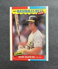 1987 Fleer Baseball's Best Sluggers vs Pitchers Box Set Mark McGwire #26
