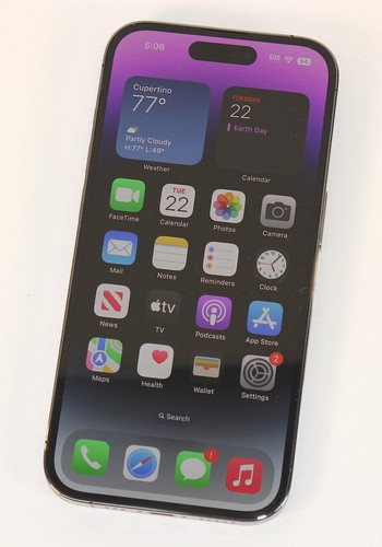 Apple iPhone 14 Pro (128GB) - MQ0E3LL/A • Deep Purple • Unlocked • Exc